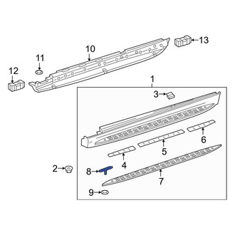 Mercedes-Benz OE - Running Board Step Pad Clip