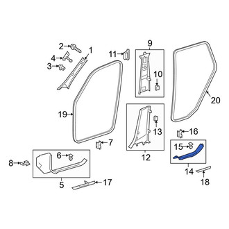 Mercedes-Benz OE - Rear Left Door Sill Plate