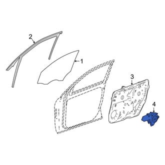 Mercedes-Benz OE - Front Left Window Motor