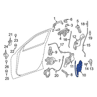 Mercedes-Benz OE - Front Right Door Latch Assembly