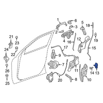 Mercedes-Benz OE - Front Door Lock Striker Plate