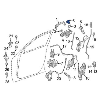 Mercedes-Benz OE - Front Right Outer Exterior Door Handle Cover