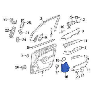 Mercedes-Benz OE - Front Left Speaker Cover
