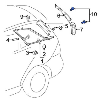 Mercedes-Benz OE - Body D-Pillar Trim Panel Rivet