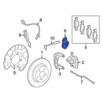 Mercedes-Benz OE - Rear Parking Brake Actuator
