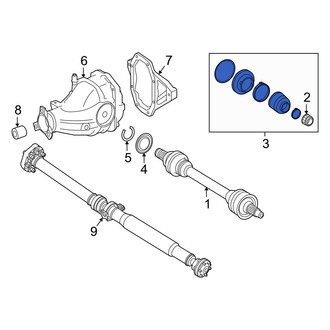 Mercedes-Benz OE - Front Inner CV Joint Boot Kit