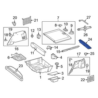 Mercedes-Benz OE - Rear Liftgate Trim Scuff Plate