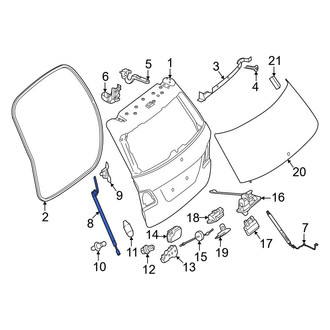 Mercedes-Benz OE - Liftgate Lift Support