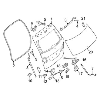 Mercedes-Benz OE - Lift Gate - Gate & Hardware
