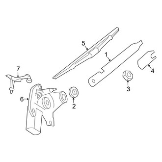 Mercedes-Benz OE - Lift Gate - Wiper & Washer Components