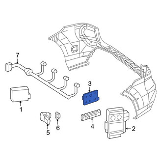 Mercedes-Benz OE - Right Blind Spot Detection System Warning Sensor Bracket