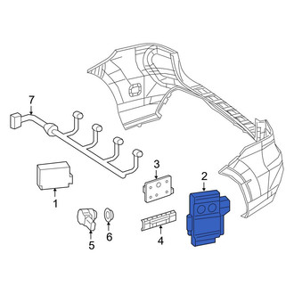 Mercedes-Benz OE - Right Blind Spot Detection System Warning Sensor Bracket