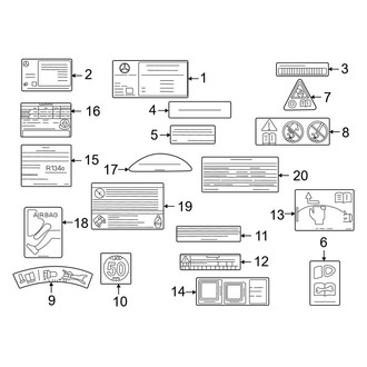 Mercedes-Benz OE - Information Labels - Labels