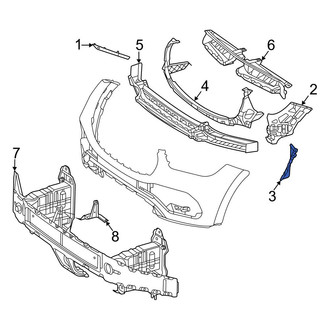 Mercedes-Benz OE - Front Left Brake Air Duct