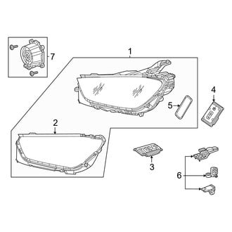 Mercedes-Benz OE - Front Lamps - Headlamp Components