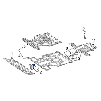 Mercedes-Benz OE - Radiator Support Splash Shield Clip