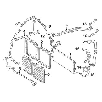 Mercedes-Benz OE - Cooling - Radiator & Components (Battery Cooling)