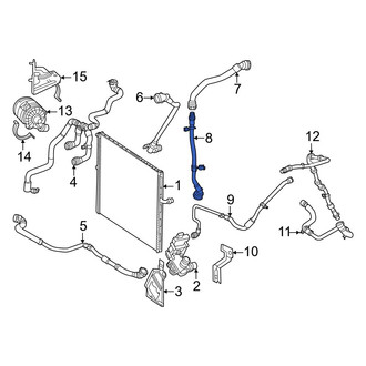 Mercedes-Benz OE - Engine Coolant Pipe
