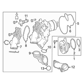 Mercedes-Benz OE - Cooling - Water Pump (4Matic+)