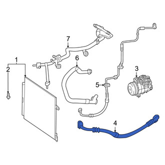 Mercedes-Benz OE - A/C Refrigerant Discharge Hose