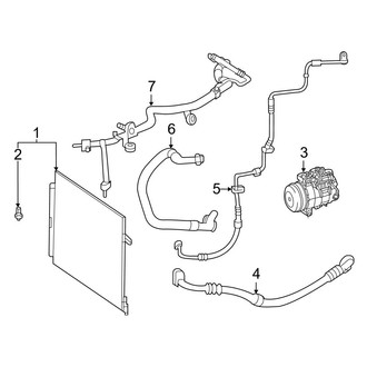 Mercedes-Benz OE - Air Conditioner & Heater - Condenser, Compressor & Lines