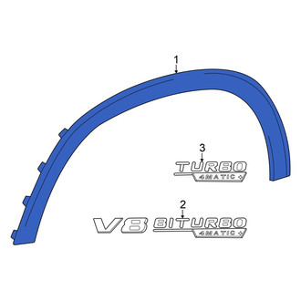 Mercedes-Benz OE - Front Left Wheel Arch Molding