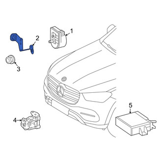 Mercedes-Benz OE - Anti-Theft Alarm Siren Bracket