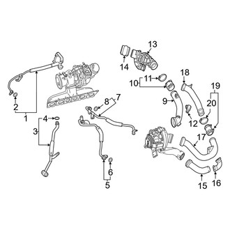 Mercedes-Benz OE - Engine - Turbocharger & Components (Pipes & Tubes), (4Matic+)