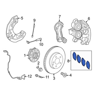 Mercedes-Benz OE - Front Disc Brake Pad Set