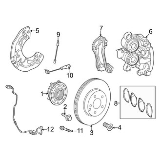Mercedes-Benz OE - Front Suspension - Brake Components
