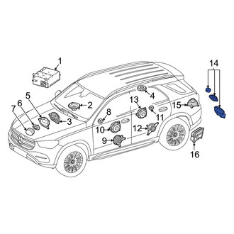 Mercedes-Benz OE - Rear Left Speaker