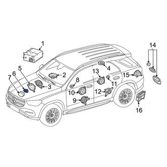 Mercedes-Benz OE - Radio Speaker Bracket