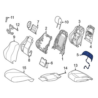 Mercedes-Benz OE - Front Left Upper Seat Back Panel