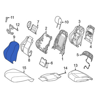 Mercedes-Benz OE - Center Left Outer Seat Back Cushion Cover