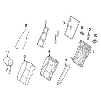 Mercedes-Benz OE - Seats & Tracks - Second Row Seats (60% Side, Upper Components, W/O Power)