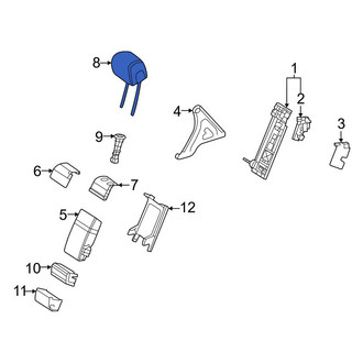 Mercedes-Benz OE - Center Left Outer Headrest