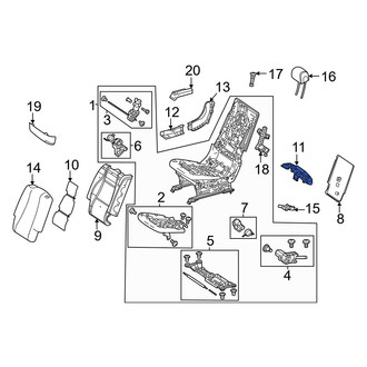 Mercedes-Benz OE - Seat Back Reinforcement Plate