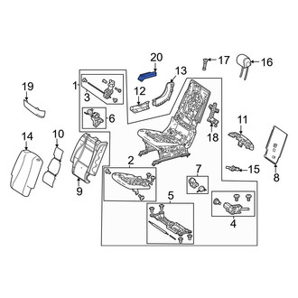 Mercedes-Benz OE - Center Right Outer Seat Track Cover