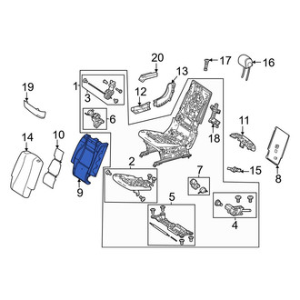 Mercedes-Benz OE - Center Right Seat Back Cushion