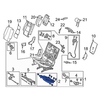 Mercedes-Benz OE - Center Left Seat Frame
