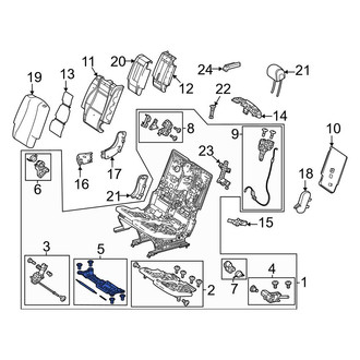 Mercedes-Benz OE - Center Left Seat Motor