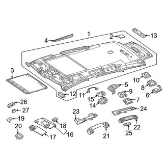 Mercedes-Benz OE - Roof - Interior Trim (W/O Panoramic Roof)