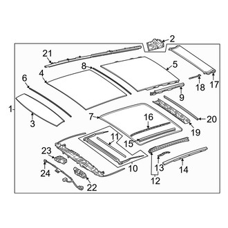 Mercedes-Benz OE - Roof - Sunroof (With Panoramic Roof), (167.159 Body Code)