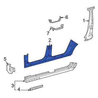 Mercedes-Benz OE - Left Rocker Panel