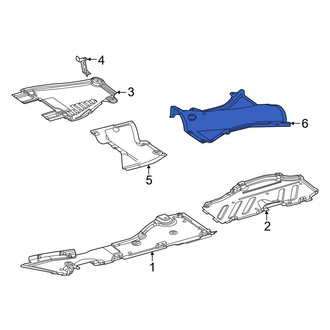 Mercedes-Benz OE - Rear Center Floor Pan Splash Shield