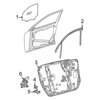 Mercedes-Benz OE - Front Door - Glass & Hardware