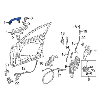 Mercedes-Benz OE - Front Right Inner Interior Door Handle