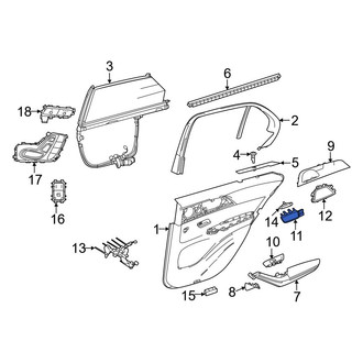 Mercedes-Benz OE - Front Right Inner Interior Door Handle