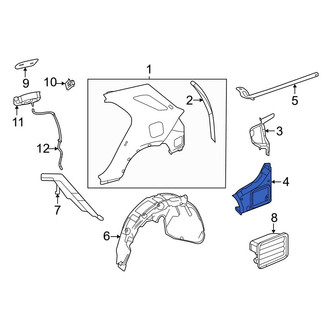 Mercedes-Benz OE - Rear Left Quarter Panel Extension