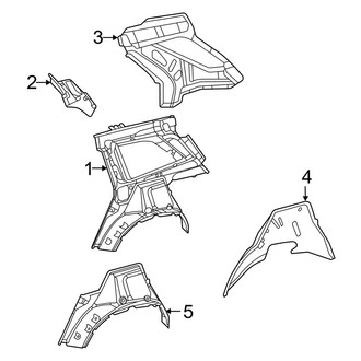 Mercedes-Benz OE - Quarter Panel - Inner Structure